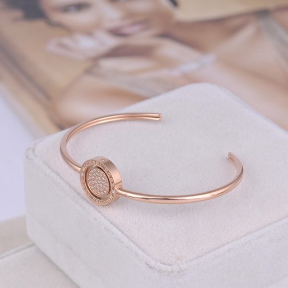 Michael Kors Diamond Patterned Opening Bracelet - Picture 3 of 5